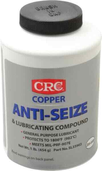 CRC 16 oz Bottle General Purpose Anti-Seize Lubricant Copper, -95 to 1,800�F,…