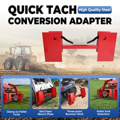 For Bobtach Blank Universal Skid Steer Quick Attach Plate Conversion Adapter