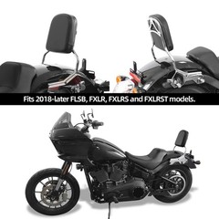 Detachable Sissy Bar Passenger Backrest Pad Chrome for Motorcycles