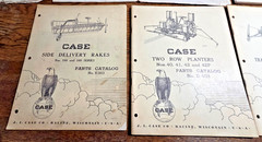 Vintage 1950s J.I. Case Parts Catalogs Planters Balers Rakes Lot of 11