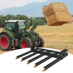 48″Clamp Debris Forks Tractor Skid Steer Loader Bucket Pallet Forks 2500LBS 5Tin