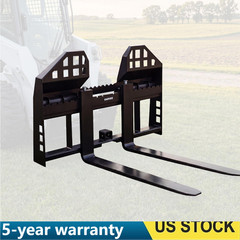 45″ 4000lbs Pallet Fork Frame & Blades Attachment for Skid Steer Kubota Bobcat