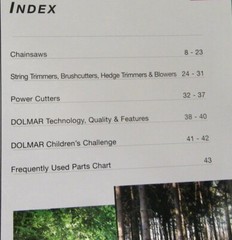 Dolmar Power Products Sales Catalog (2008) Germany / Alpharetta, Georgia