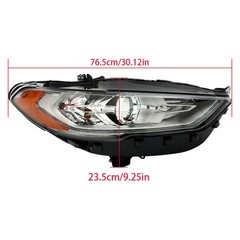Right Passenger Halogen Headlight Assembly 2017-2019 Fusion DRL HS7Z13008G