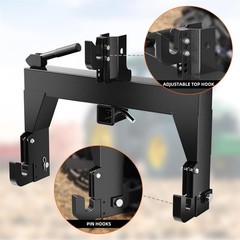 3 Point Quick Hitch to Category 1 & 2 Tractors,3000 LBS Lifting Capacity, NEW
