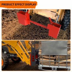 Heavy Quick Attach Conversion Adapter for Tractors & Skid Steers W/ Cross Brace