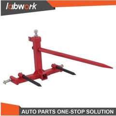 Labwork 49″ 3 Point Hay Bale Spear 3000lbs Capacity and 2 Stabilizers Spear