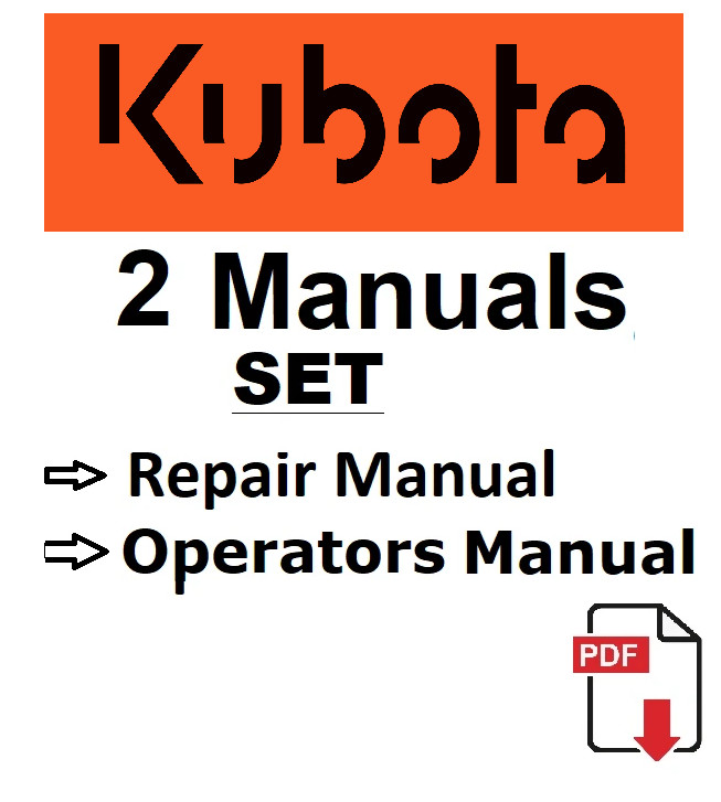 Kubota SVL97-2 Track Loaders WSM Service Repair Operators Owners Manual PDF USB