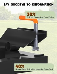 Clamp on Debris Forks Fits 48″ Bucket 2500lbs Clamp on Pallet Forks with 5 Tines
