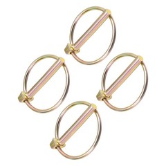 4Pcs 1/4″x2″ Carbon Steel Linch Pin with Ring for Boat Kayak Canoe