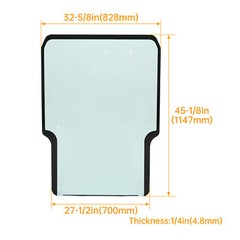 Clear Front Windshield Door Glass For Takeuchi TL8 TL10 TL12 TL130 # 0880865301