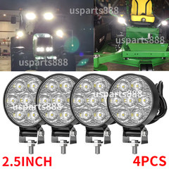 4Pcs ROUND 2.5” LED Work Lights bright LED Headlight Fit for John Deere Tractor