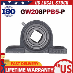 Fit Tufline TPBT60 GW208PPB5-P 1-1/8″ Square Disc Pillow Block Bearing