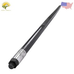 49″ Hay Bale Spear 4500 lbs Capacity Spike Fork Tine For Tractors Loaders Steel