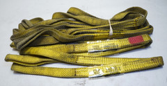 Used Lot of 6 Nylon Lifting Sling – Straight Eye & Eye – 1″ X 3′ – 1-Ply EE1-901