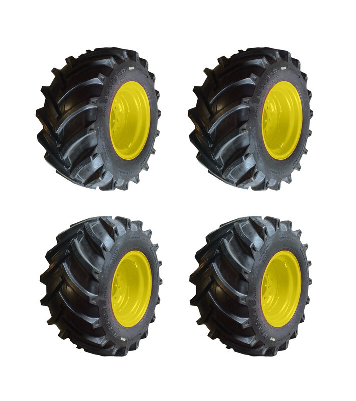 4-31X15.5-15 Trencher Tires/Rims for New Holland,John Deere,Gehl,Mustang -12PLY