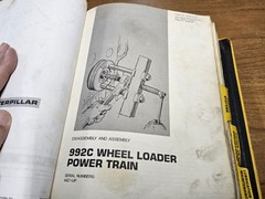 CATERPILLAR, 992C Wheel Loader, Service Manual Notebook vintage 1988