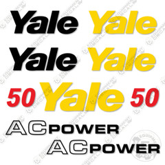 Fits Yale ECR050 Decal Kit Forklift – 7 YEAR OUTDOOR 3M VINYL!