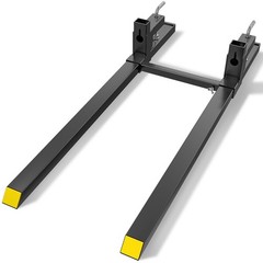 60″ Clamp on Pallet Forks For Tractor Bucket, Heavy-Duty Tractor Forks, 4500 LBS