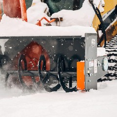 Titan Attachments 6 FT Skid Steer Snow Blower, Quick Tach, Directional Chute