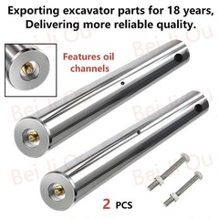 1 Pair of New Mini Excavator Bucket Pins 35mm X 225mm With grease nipple