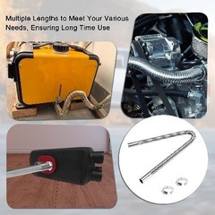 1 Inch Stainless Steel Exhaust Hose, 60CM/23.6 Inch Flexible Size: 23.6in/60cm