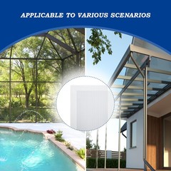 Bps 6Pcs 24 W X 48 L X 0.32 Polycarbonate Panels Waterproof Uv Protected