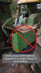 John Deere Group 31 Battery Upgrade Kit