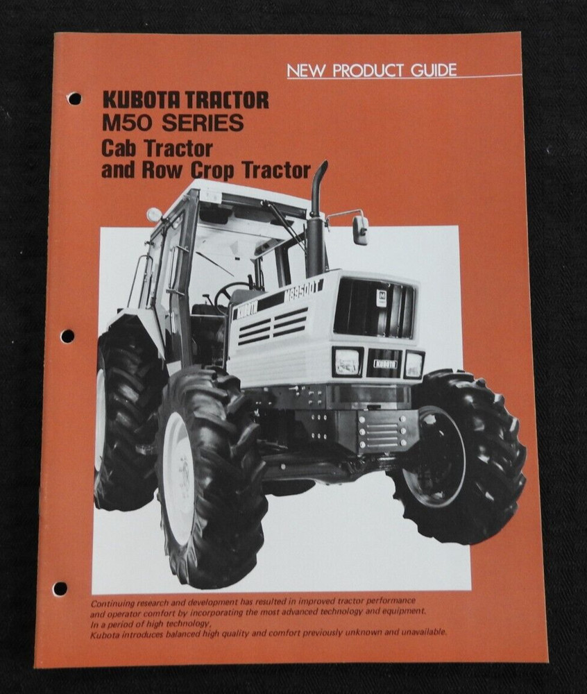 KUBOTA M4950 M5950 M6950 M7950 M8950 TRACTOR NEW PRODUCT” CATALOG BROCHURE GUIDE