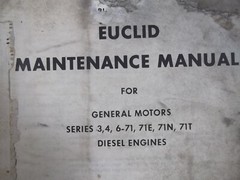 EUCLID GM SERIES 3 4 6-71 71E 71N 71T ENGINE MAINTENANCE SERVICE REPAIR MANUAL