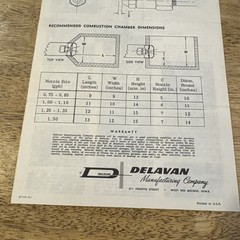 1967 Delavan Manufacturing Co. How To Install Delavan Flamecone Pamphlet