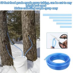 Maple Syrup Harvesting Kit – 30 Taps, 66ft Tubing, Drill Bit