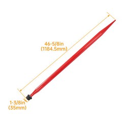 New 49″ Universal Square Hay Bale Spear Quick Attach w/Nuts 4500lbs For Tractors