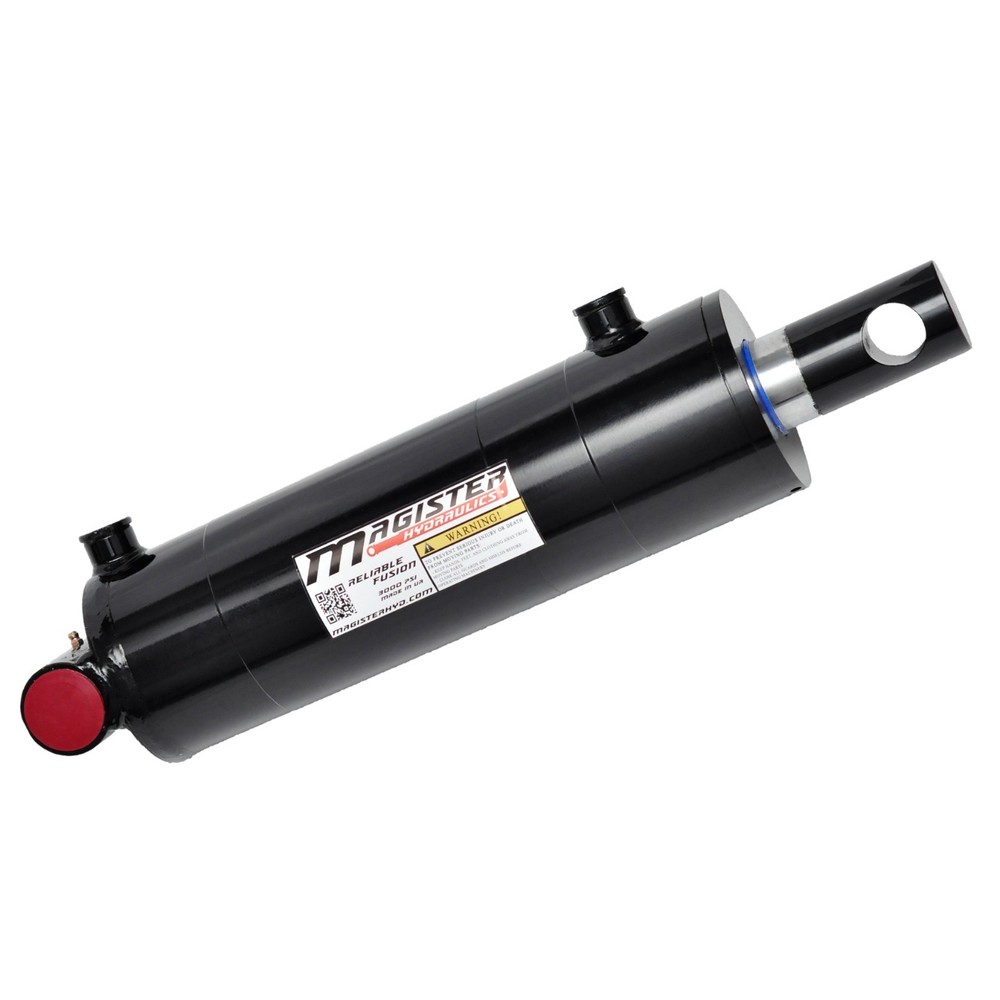 Hydraulic Cylinder Welded Double Acting 4″ Bore 16″ Stroke PinEye End 4×16 NEW