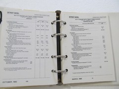 Detroit Diesel Specifications FIELD SERVICE DATA Book Shop Manual, 1985, 6SE266