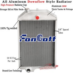 4 Row 70mm Aluminum Radiator For John Deere 4440 RE21897 AR79501 Tractor