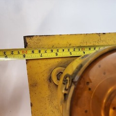 Amber Rotary Beacon Patlite #SKP-102 24 V Mounted On Steel