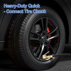 2 Pack Tire Air Chuck with Clip Adapter, 8mm Air Chuck Quick Connect, Brass Lock