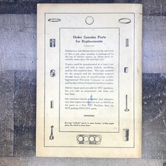 McCormick Deering T-20 TracTractor Parts Catalog Manual TC-10-A (1940)