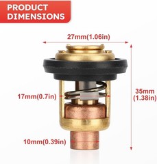 Thermostat 143F for Johnson Evinrude 5HP 5.5HP 6HP 7.5HP 8HP 9.5HP 10HP 15HP
