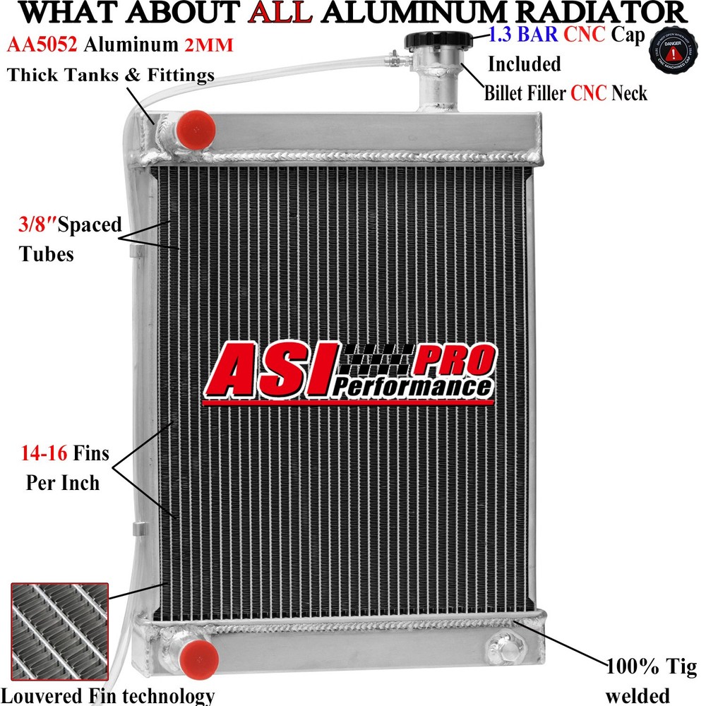 4-Row Radiator fit Lincoln Welder (Miscellaneous) Ranger 250D 305D Vantage 300