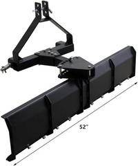 52 In Tractor Grading Blade CAT 0 1 Heavy Duty Steel Scraper for Arena Driveway