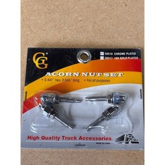Grand General 50510 Chrome Plated Acorn Nut Set 0.441 Hex 0.645 Long 4 Pack New