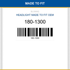 180-1300 Headlight Made to fit