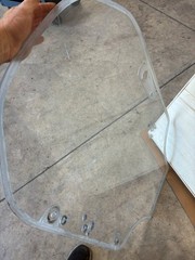 OEM Cat POLY #3 Skid Steer Cab Door 259D 289D 299D 299D3 (CRACKED SEE PIC)