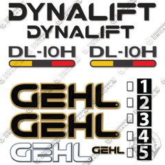 Fits GEHL DL10 Decal Kit Telescopic Forklift – 7 YEAR OUTDOOR 3M VINYL!