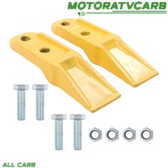 ALL-CARB 2× Bucket Teeth w/ Bolts Nuts for Excavator Attachment Narrow Bucket