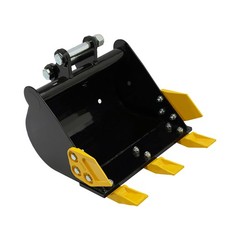 Bucket Mini Excavator Bucket w/Metal Teeth ﻿Excavator Kampf 2T/4409.25 lbs