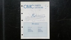 OMC 25 Models Parts Catalog E25RSK J25RSK 1982 Workhorse Worktwin