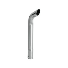 Exhaust Stack Pipe Replacement for UNIVERSAL – 2-3/4″ x 24″, Curved Chrome